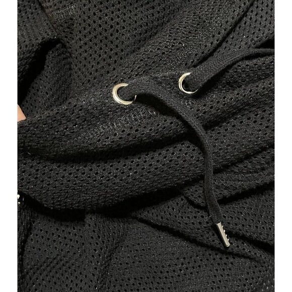 New Ave Leisure Mesh Swim Cover-up Tunic Cowl Neck Black Size 18/20 - Picture 5 of 9